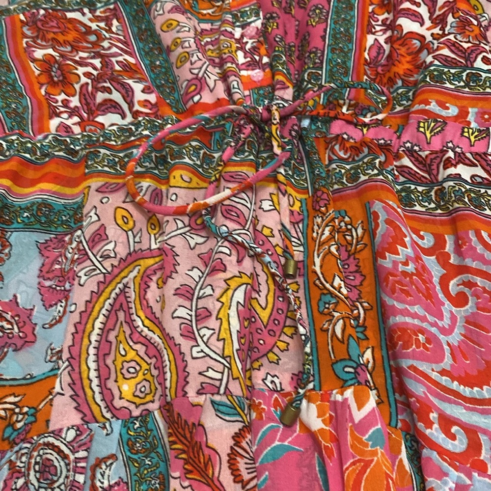 Soft Surroundings Drea Floral Patchwork Tiered Dr… - image 8